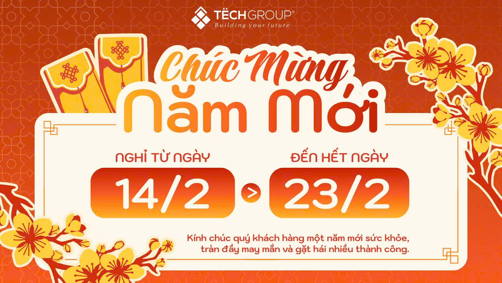 THÔNG BÁO: LỊCH NGHỈ TẾT NGUYÊN ĐÁN BÍNH NGỌ 2026